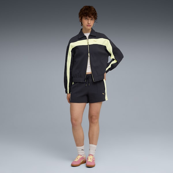 T7 Pintuck 4" Shorts Women, New Navy, extralarge